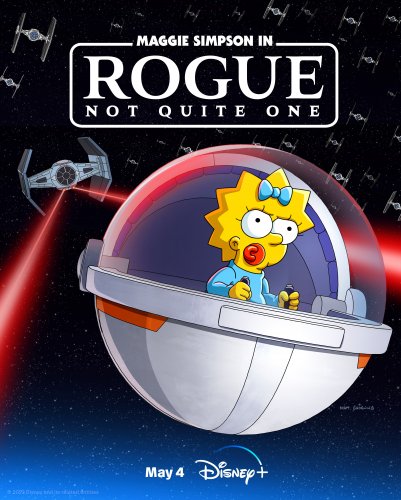 Maggie Simpson dans une galaxie lointaine, très lointaine